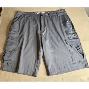 Denali Mens Gray Cargo Shorts Size 38‎ Outdoor Hiking Stretch Utility Pockets